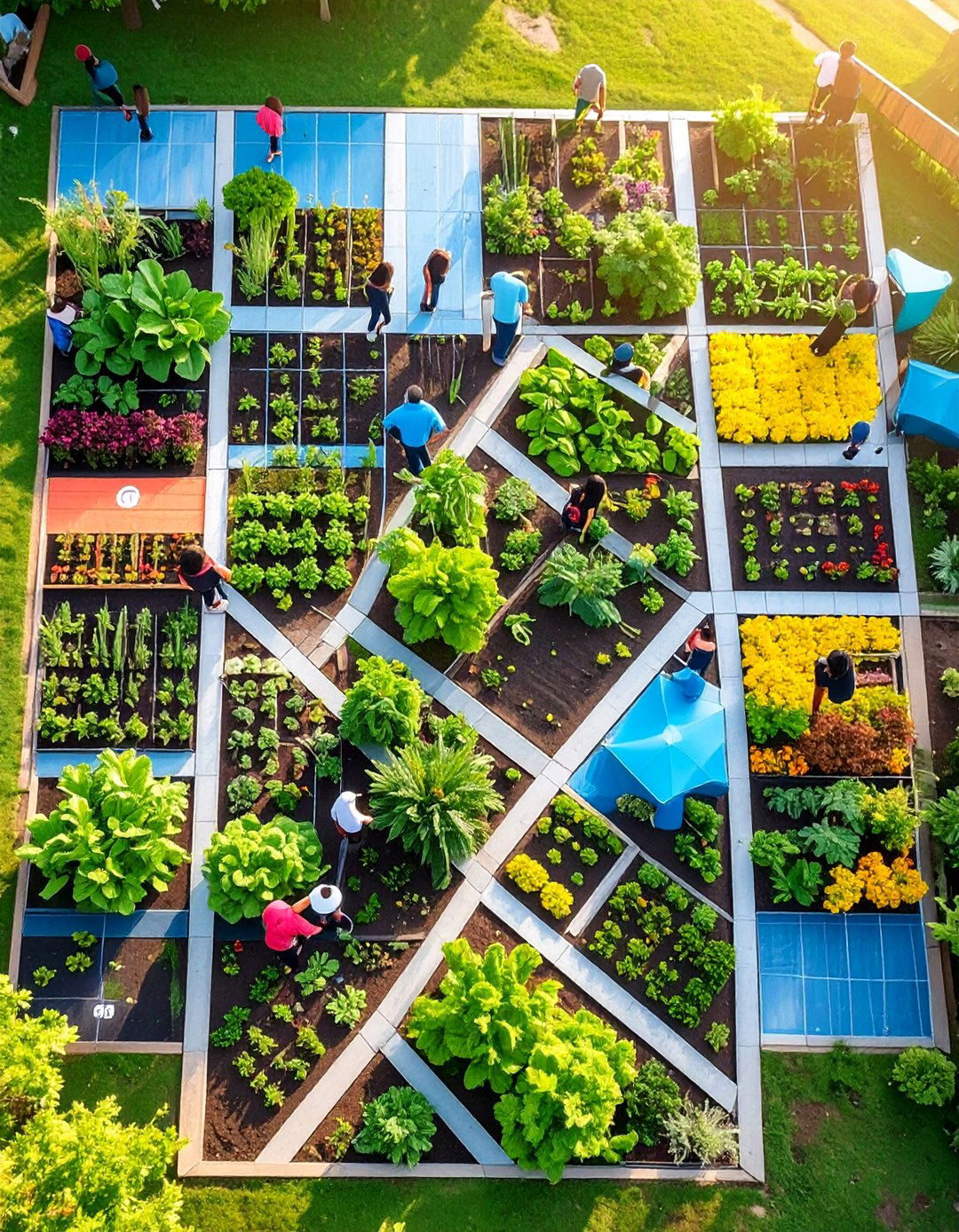 Math Grid School Garden - 25 School Garden Ideas