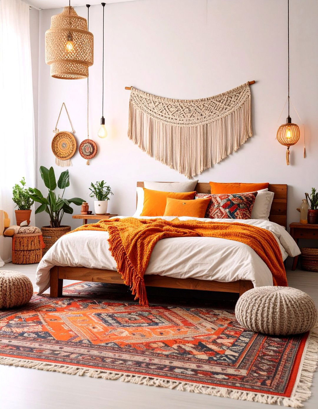 Maximalist Bohemian Bedroom with Global Textile Layers - 25 Dreamy Bedroom Design Ideas
