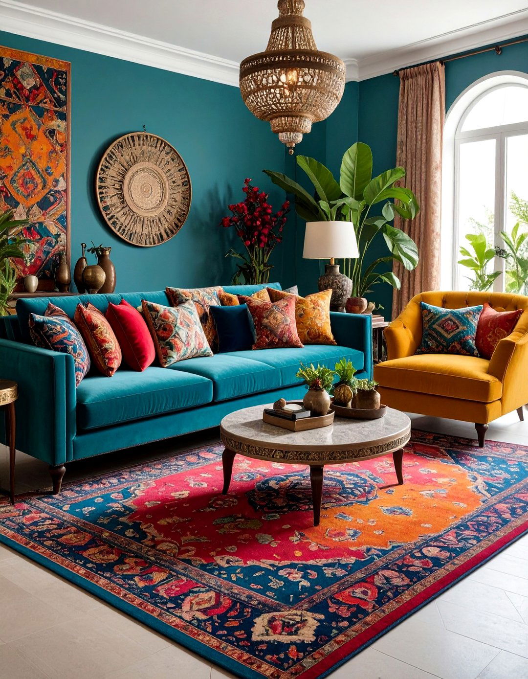 Maximalist Bold Living Room Statement - 25 Living Room Furniture Ideas