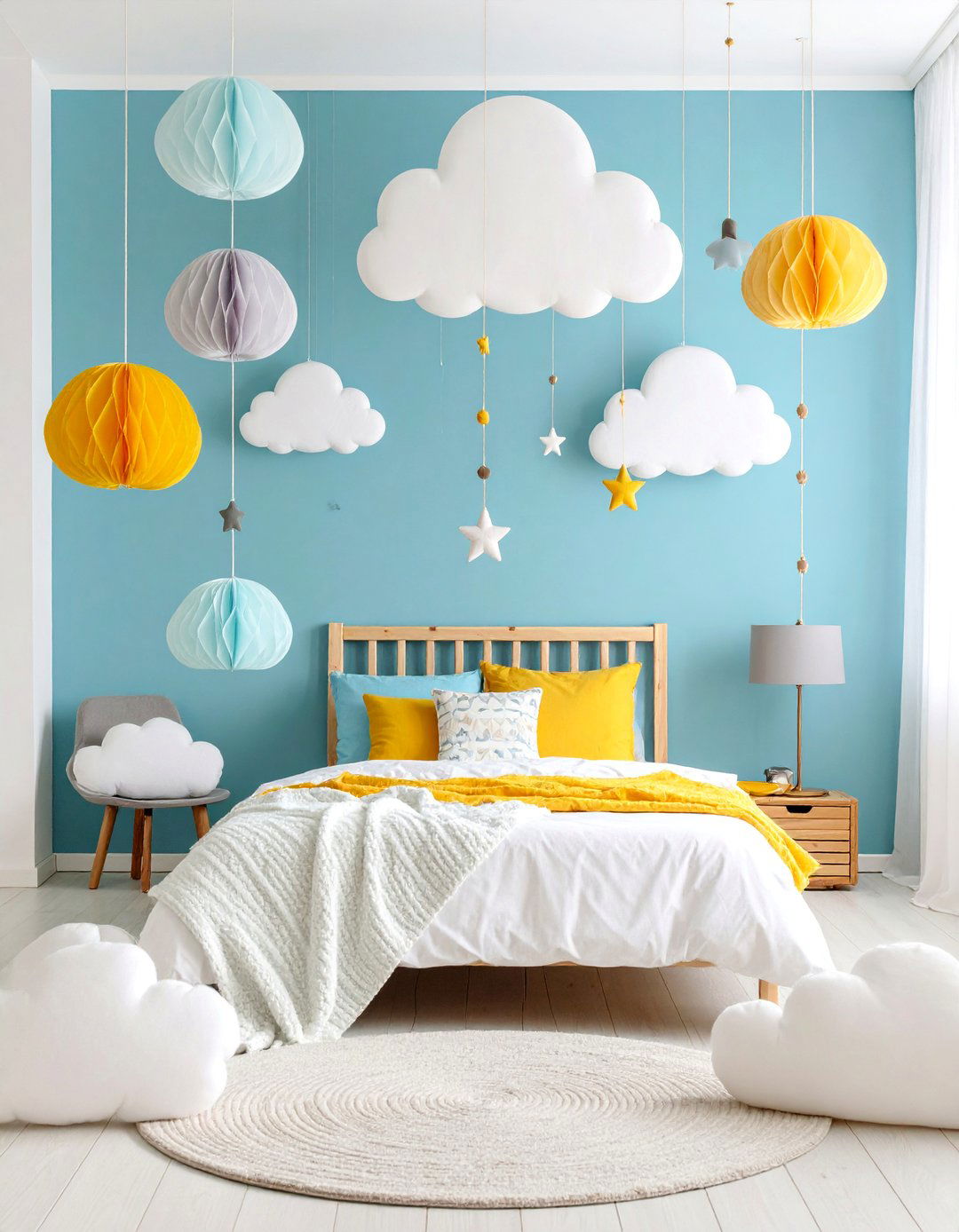 Maximalist Cloud Wonderland - 25 Cloud Themed Bedroom Ideas