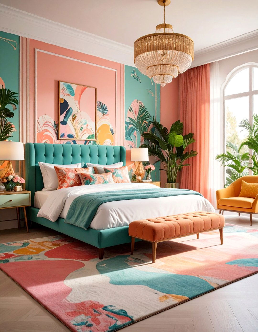 Maximalist Eclectic Hotel Room with Bold Patterns - 25 Hotel Room Design Ideas