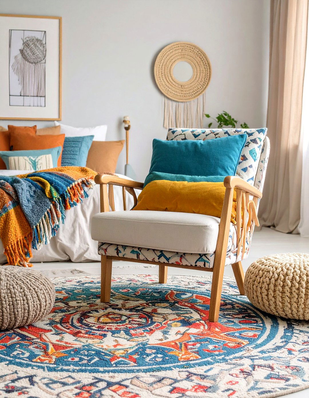 Maximalist Eclectic Reading Nook - 25 Bedroom Sitting Area Ideas