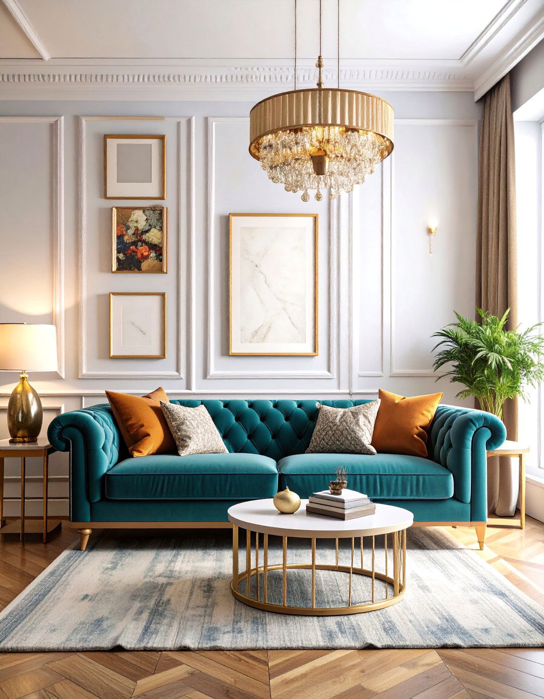 Maximalist Gallery Wall Living Space with Bold Art - 25 Eclectic Interior Design Ideas