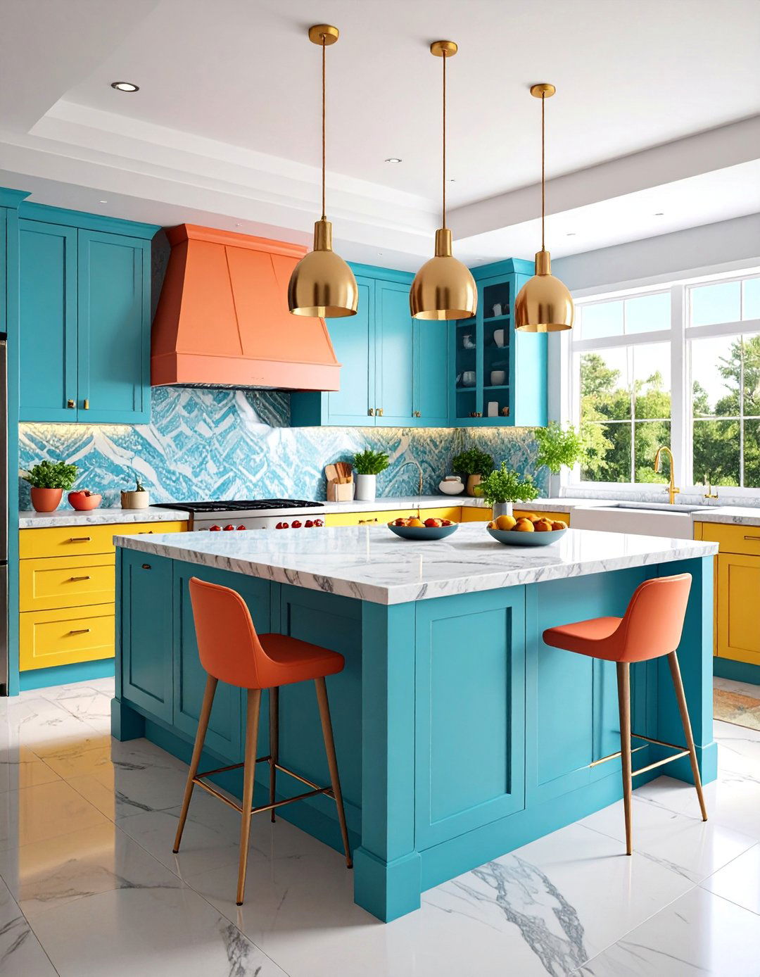 Maximalist Island Centerpiece Kitchen - 25 Maximalist Kitchen Decor Ideas