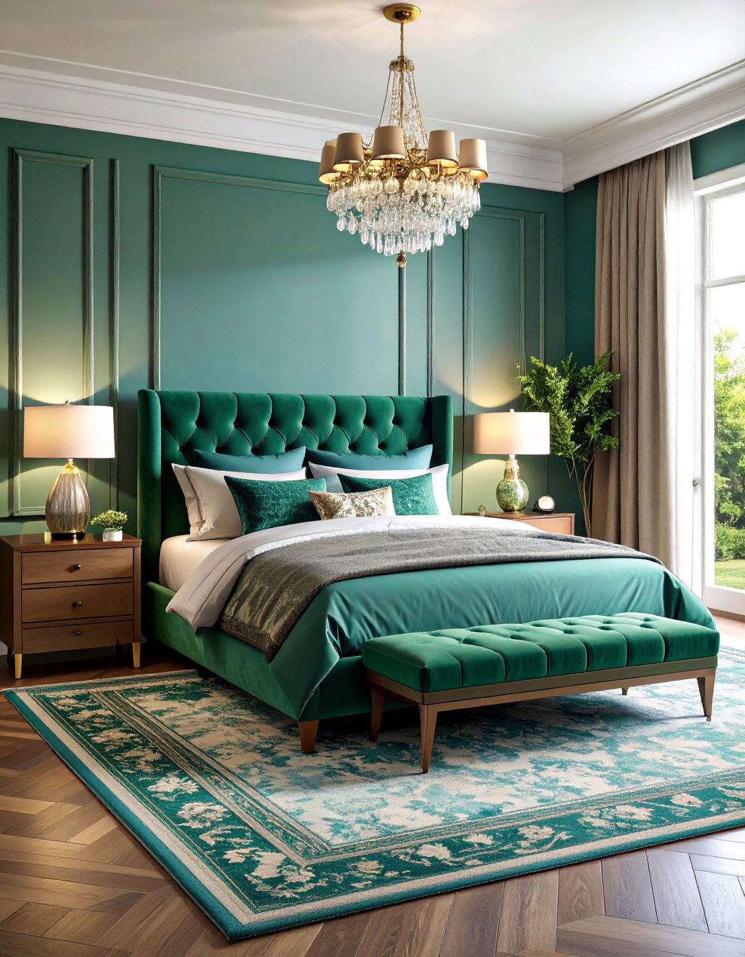 Maximalist Jewel Tone Bedroom with Bold Patterns - 25 Bedroom Ideas for Women