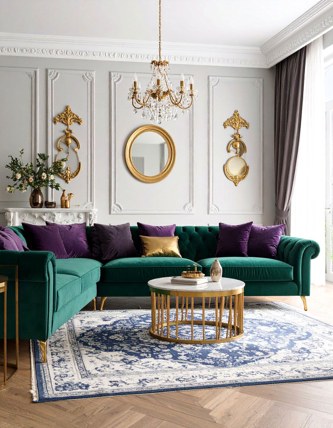 Maximalist Jewel Tone Sanctuary - 25 Colorful Boho Living Room Ideas