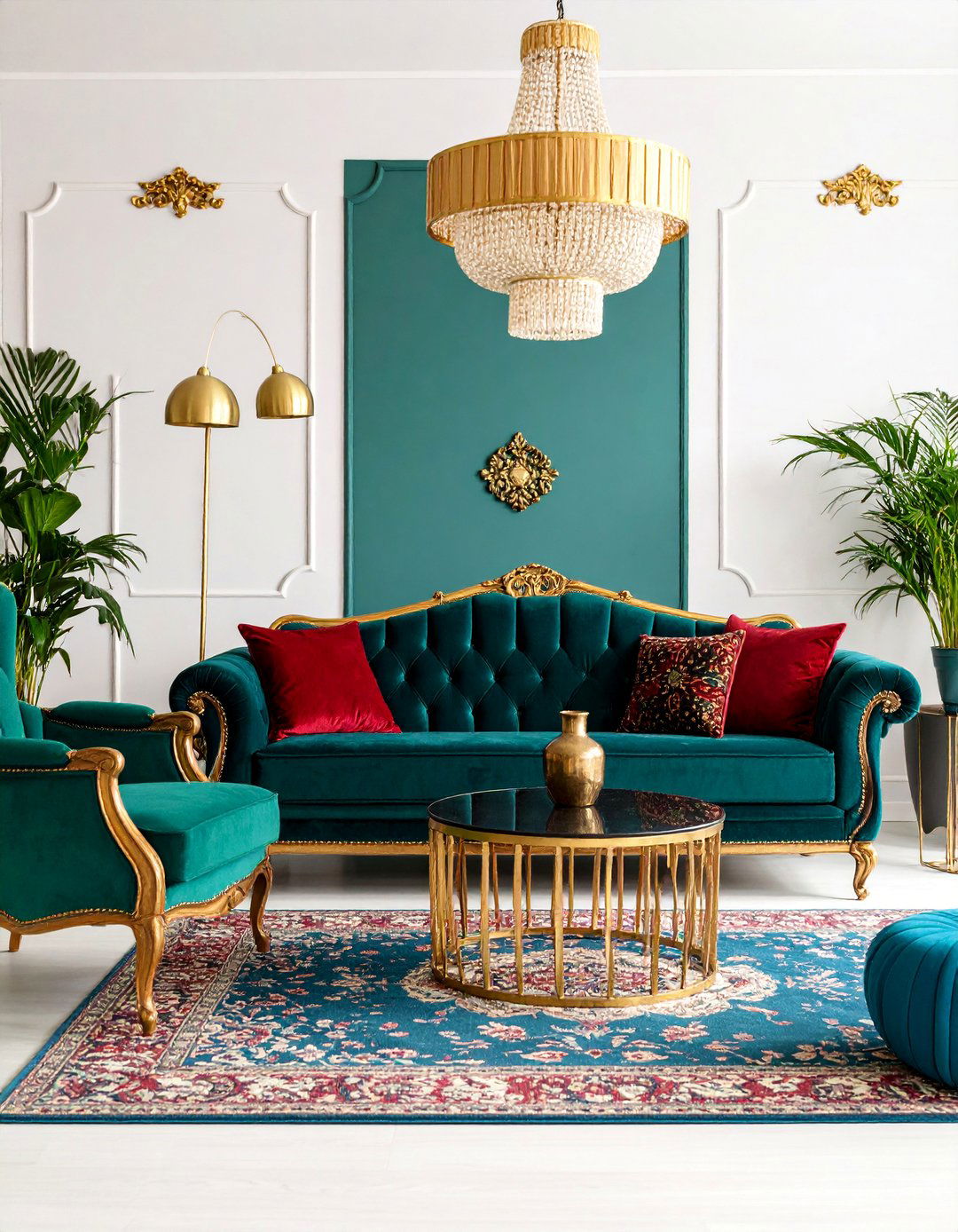 Maximalist Living Room with Bold Color Palettes - 25 Room Decorating Ideas