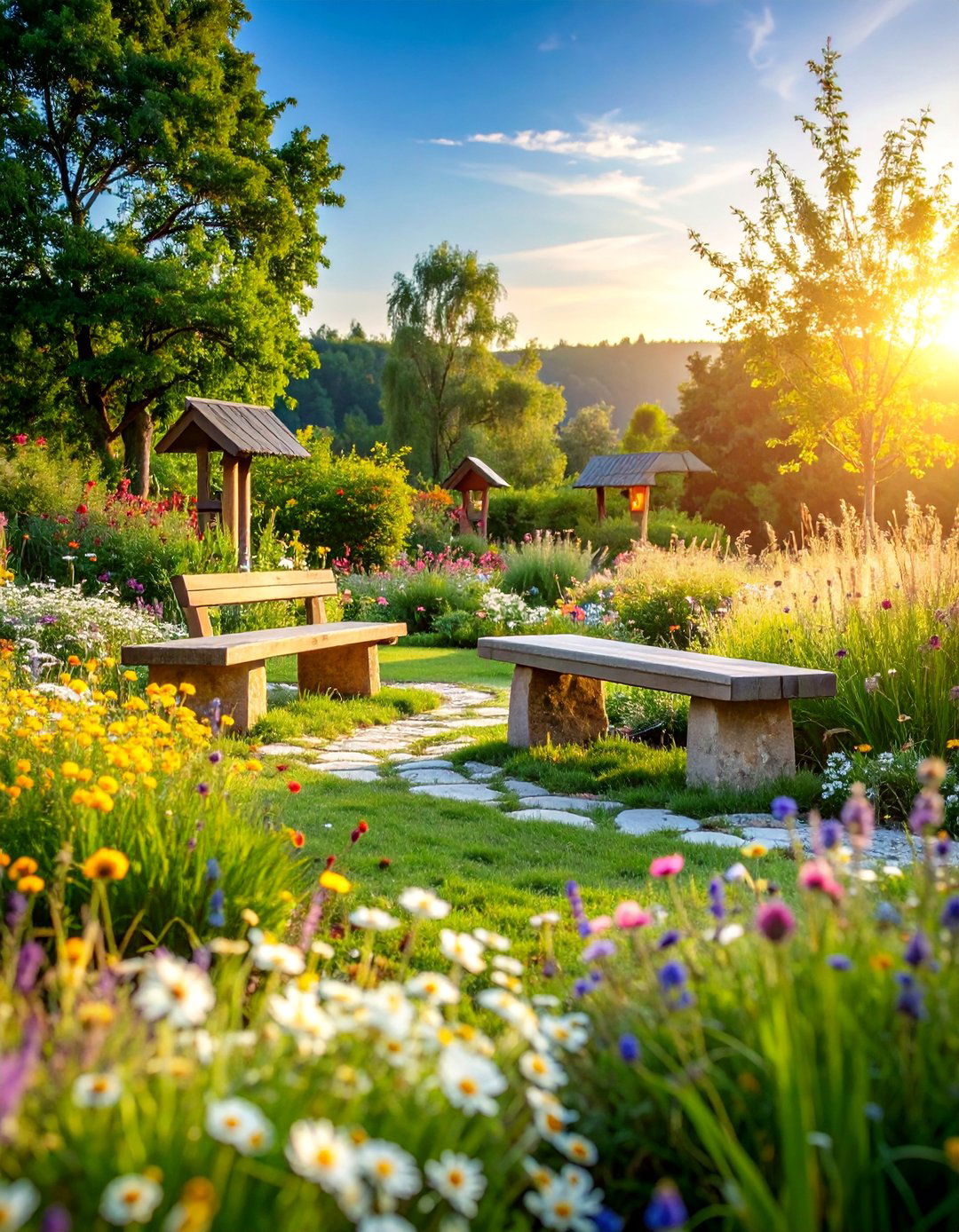 Meadow Reading Wildflower Garden - 25 Outdoor Reading Nook Ideas