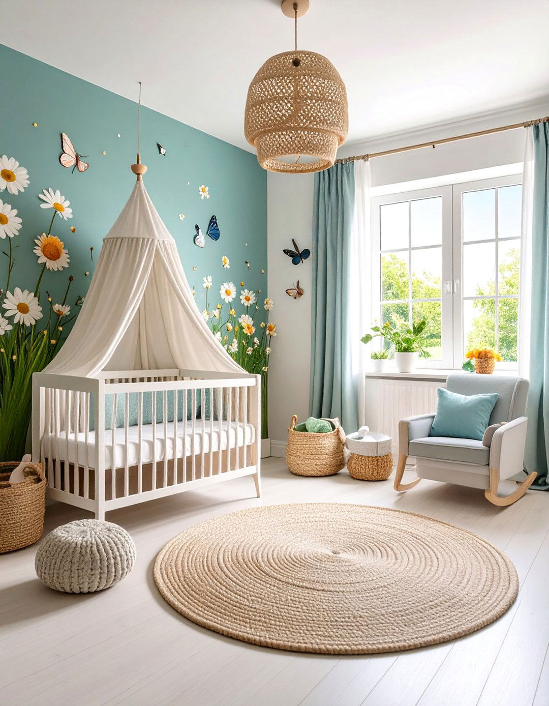 Meadow Wildflower Field Nursery - 25 Nature Themed Nursery Ideas
