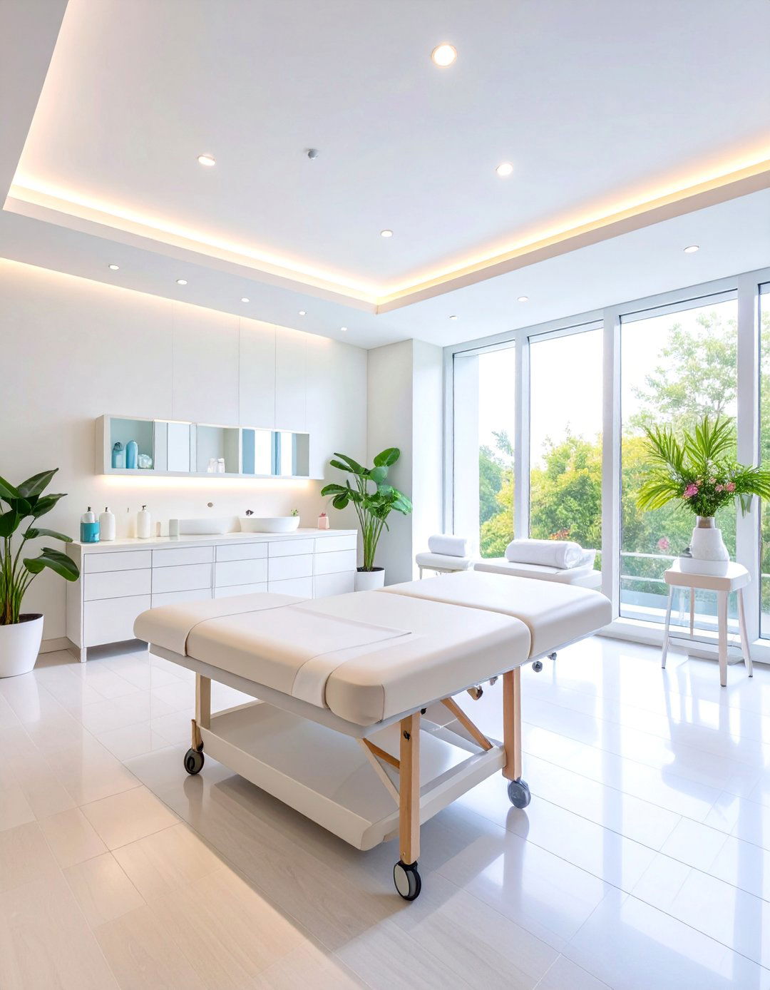 Medical Spa Clinical Massage Room with Professional Standards - 25 Massage Room Setup Ideas