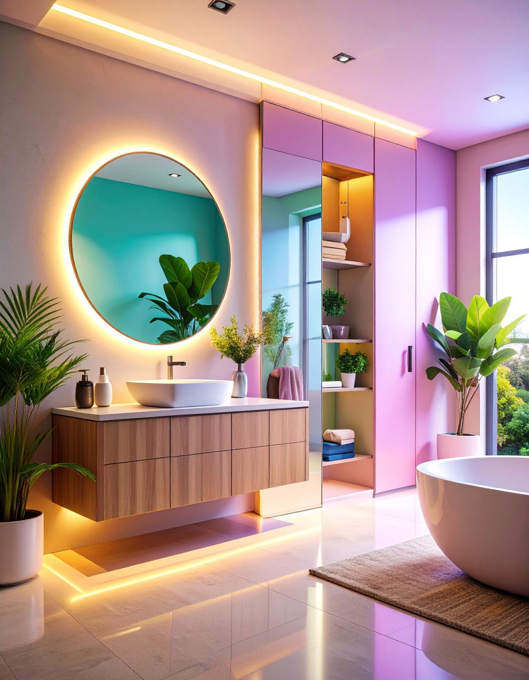 Medicine Cabinet Mirror Door with Extended Depth - 25 Hidden Door Ideas
