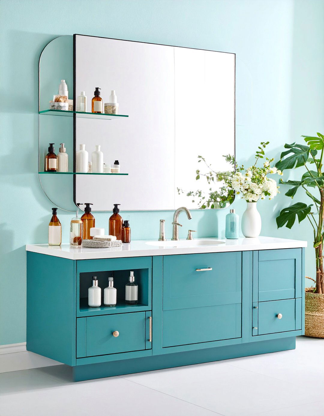Medicine Cabinet Mirror Storage - 25 Small Bathroom Storage Ideas