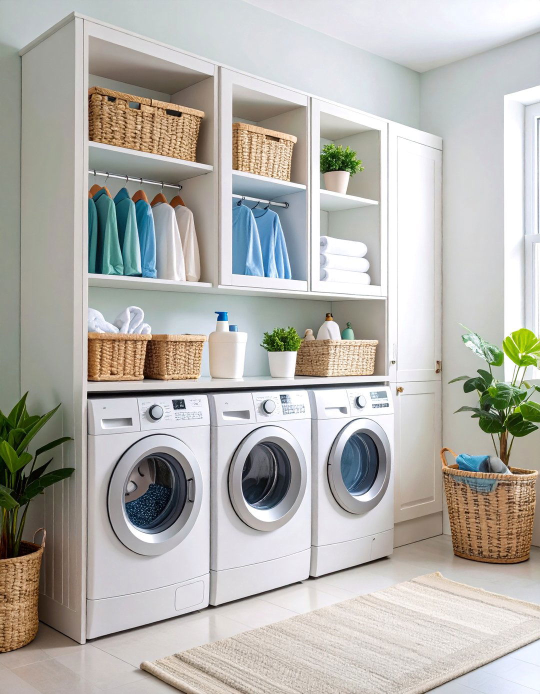 Medicine Cabinet Style Wall Storage - 25 Laundry Room Shelf Ideas