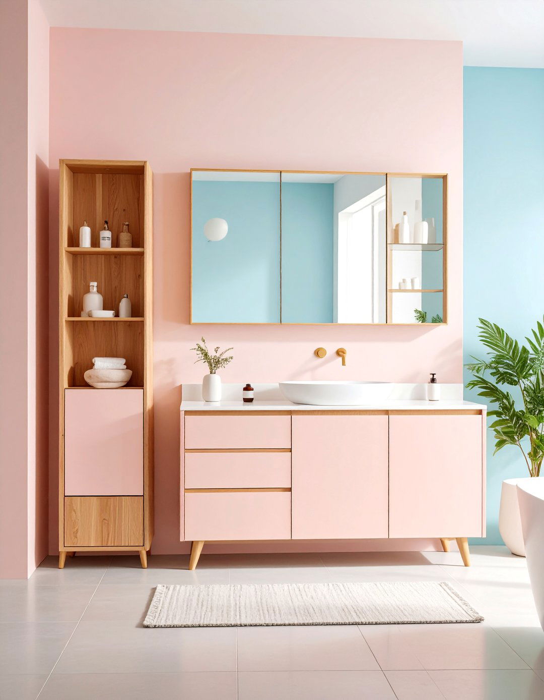 Medicine Cabinet with Side Storage - 25 Small Bathroom Shelving Ideas