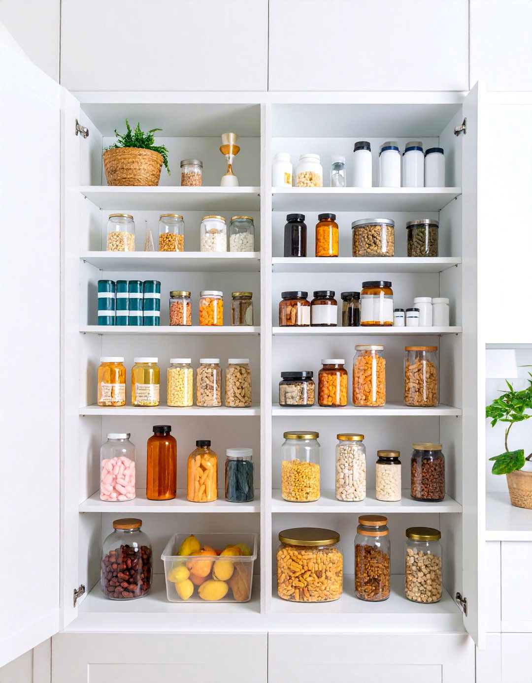 Medicine and Vitamin Organization in Upper Cabinets - 25 Kitchen Cabinet Organization Ideas
