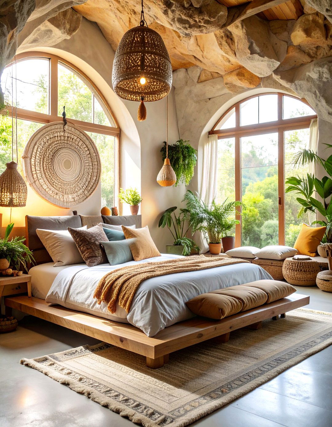 Meditation Cave Viking Bedroom with Spiritual Retreat Elements - 25 Viking Bedroom Ideas