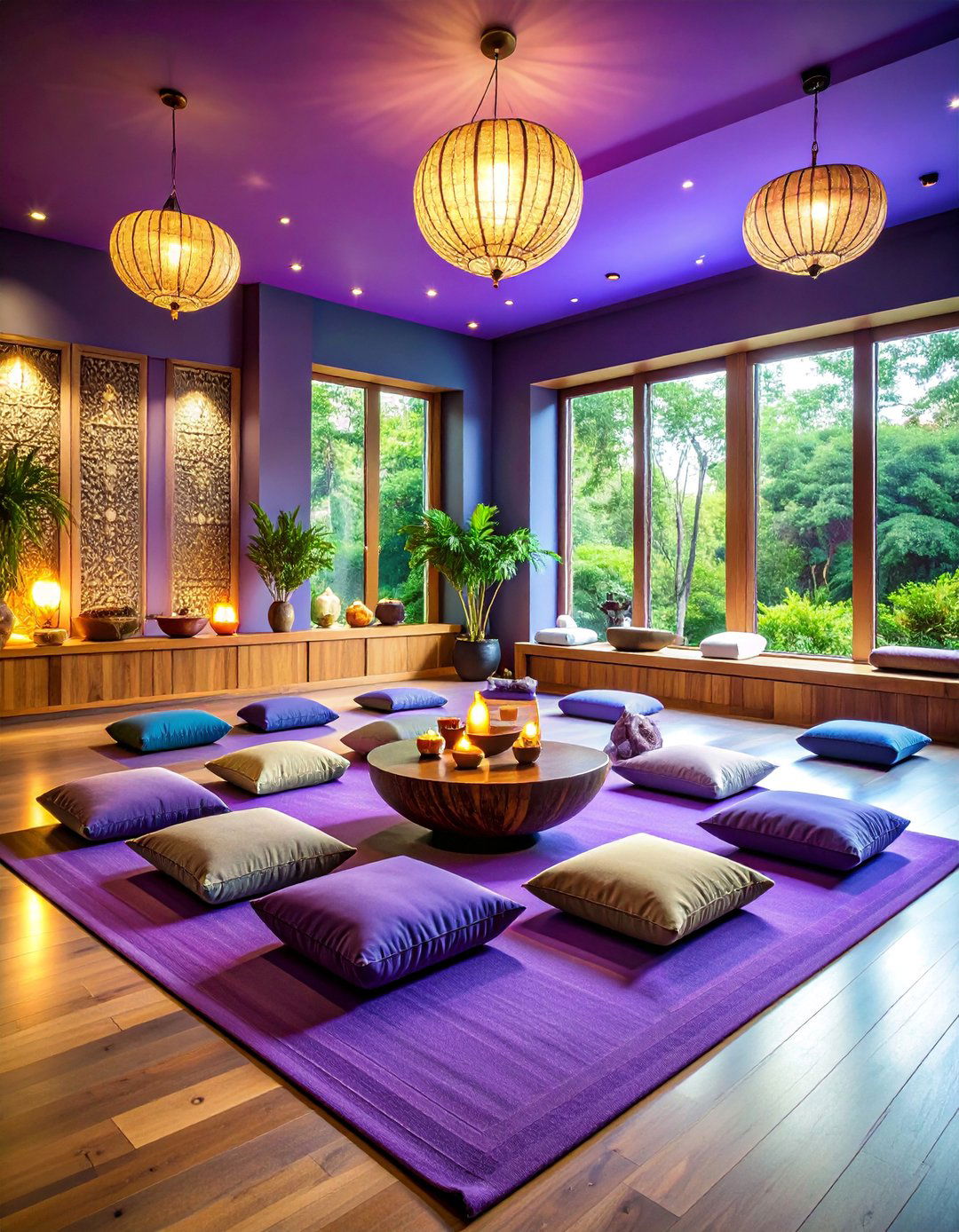 Meditation Focused Therapist Room with Mindfulness Elements - 25 Therapist Room Ideas