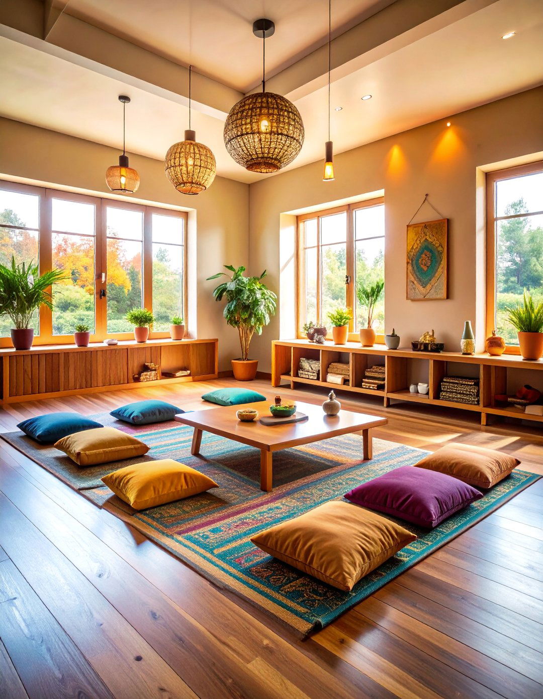 Meditation Inspired Space with Mindful Elements - 25 Therapist Office Decor Ideas