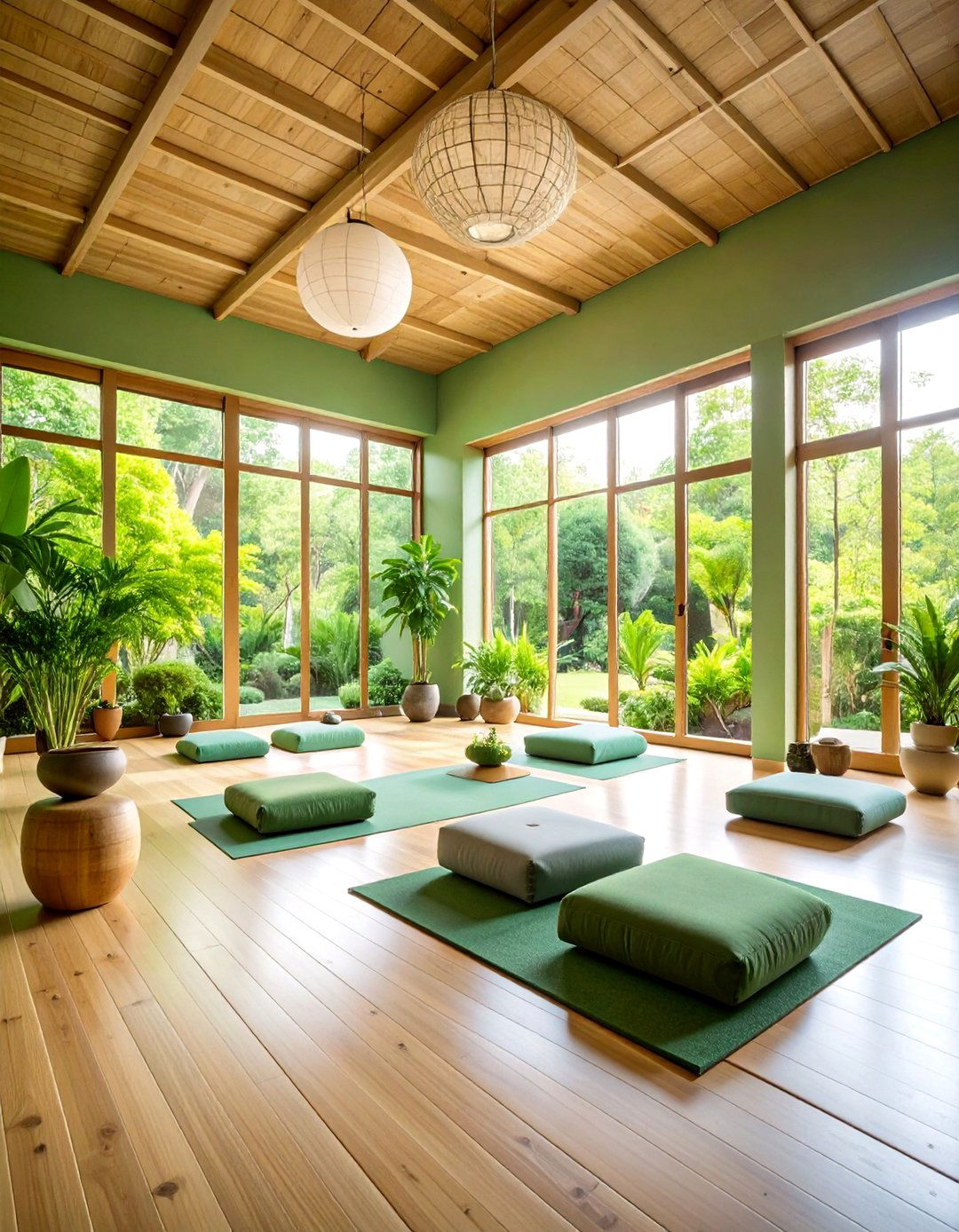 Meditation Room with Natural Light and Materials - 25 Prairie-style Interior Design Ideas