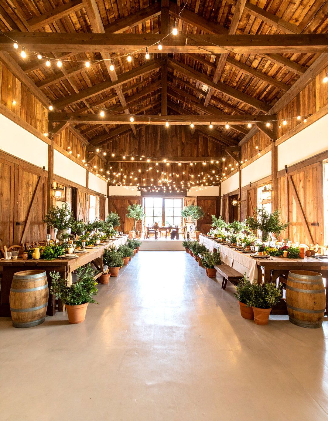 Mediterranean Barn Wedding with Olive Branches and Herb Gardens - 25 Barn Wedding Ideas