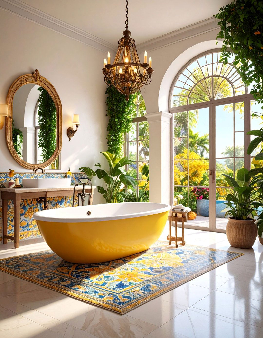 Mediterranean Bathroom Spa Retreat - 25 spanish interior design ideas