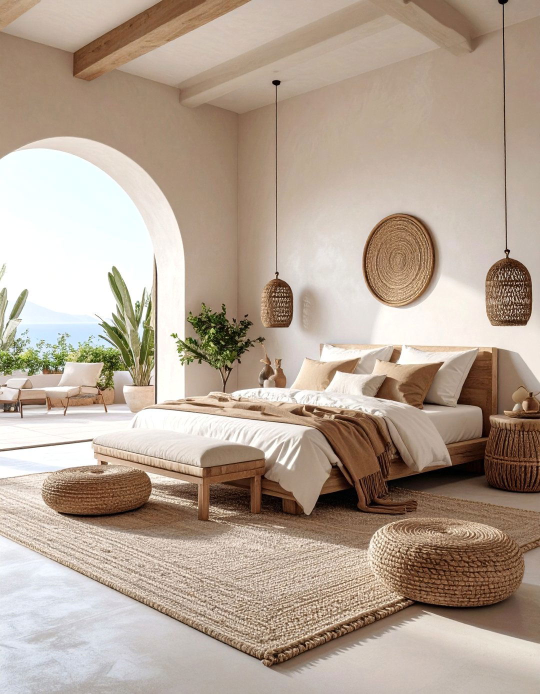 Mediterranean Bed Nook with Arched Alcoves - 25 Bed Nook Ideas