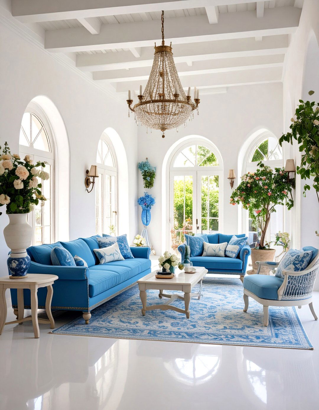 Mediterranean Coastal Escape Salon - 25 Salon Interior Design Ideas