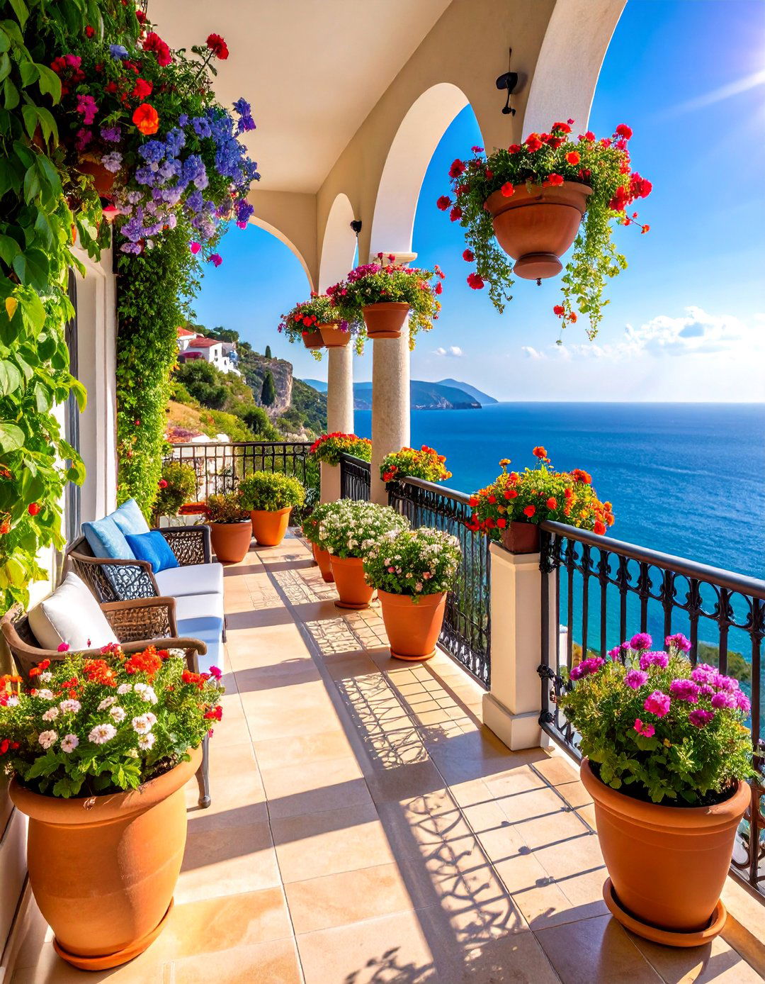 Mediterranean Coastal Escape - 25 Penthouse Balcony Ideas