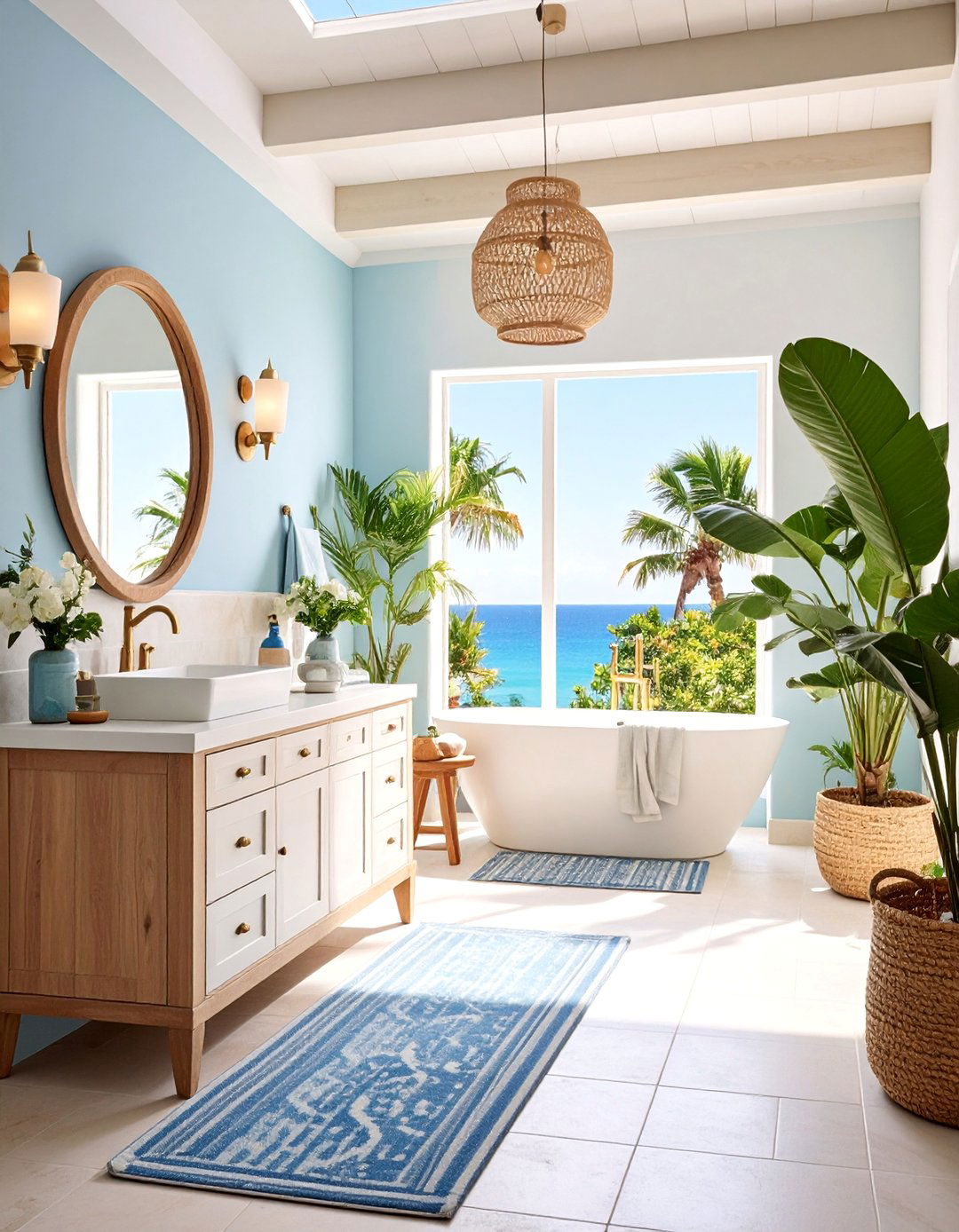 Mediterranean Coastal Inspiration - 25 Hallway Bathroom Ideas