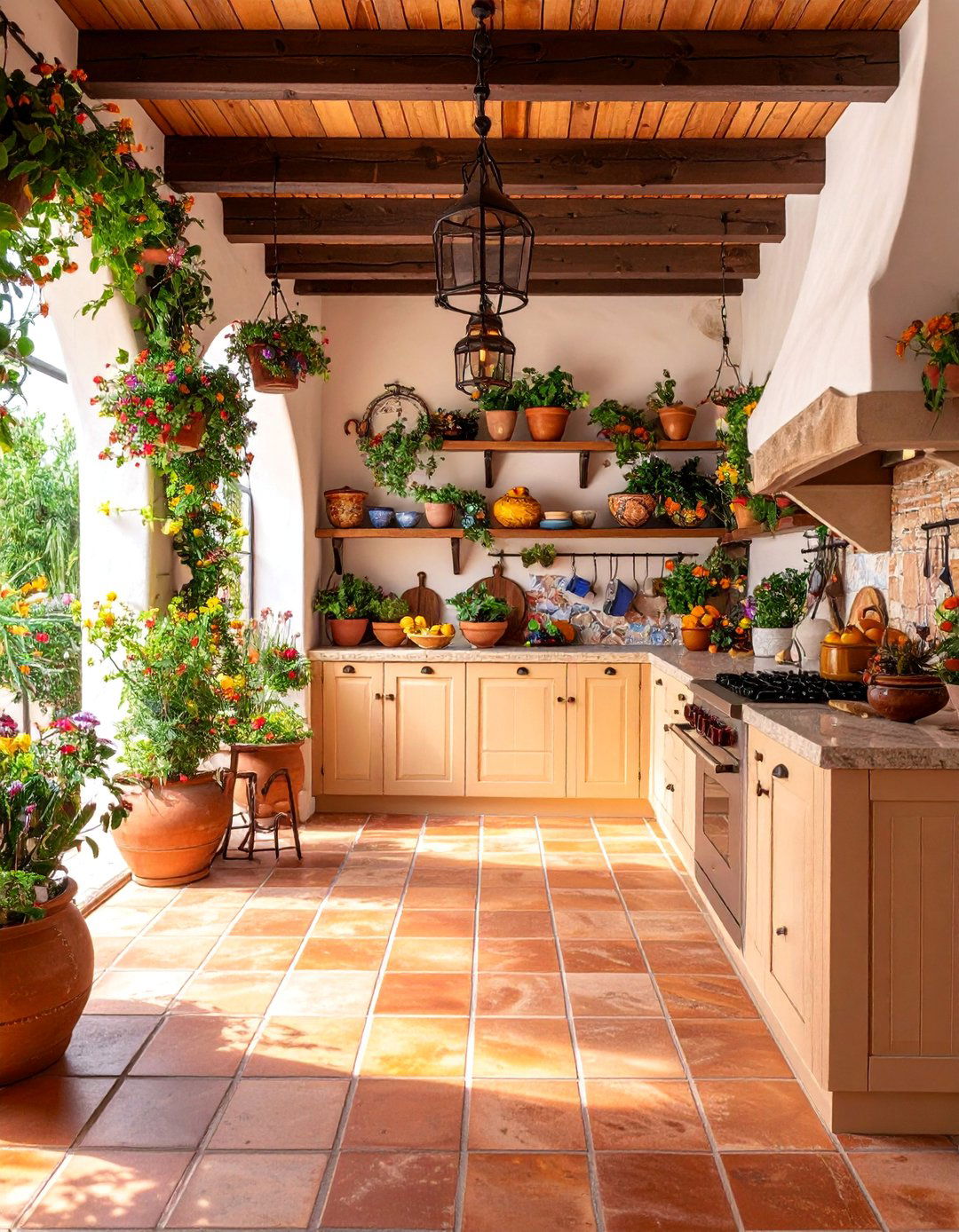 Mediterranean Courtyard Kitchen - 25 Home Decor Ideas