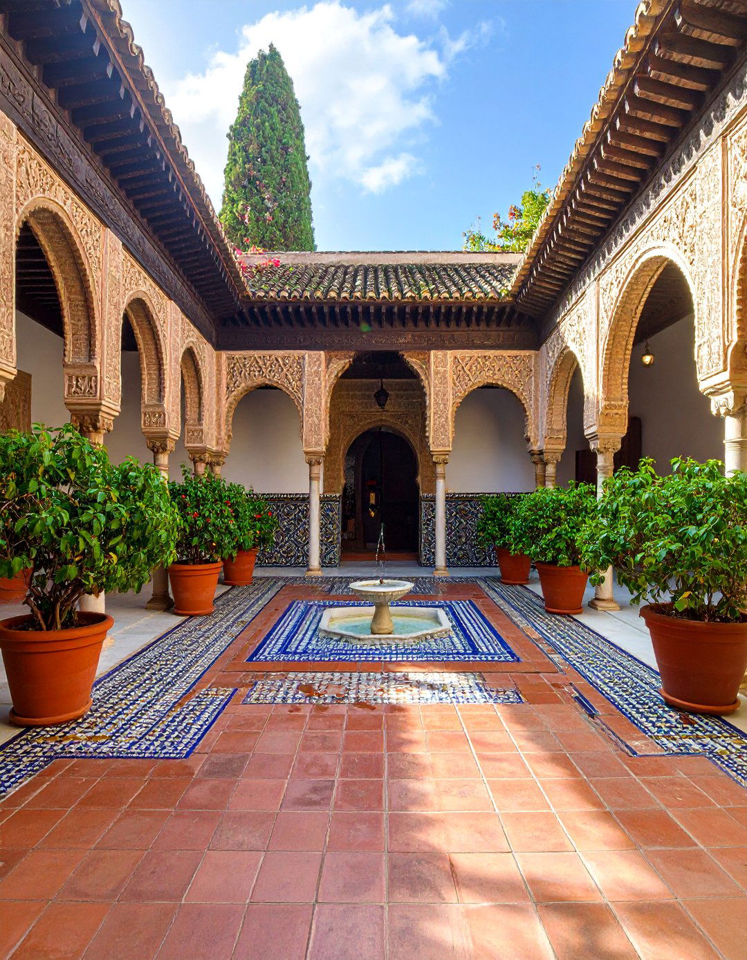 Mediterranean Courtyard Style - 25 Covered Patio Ideas