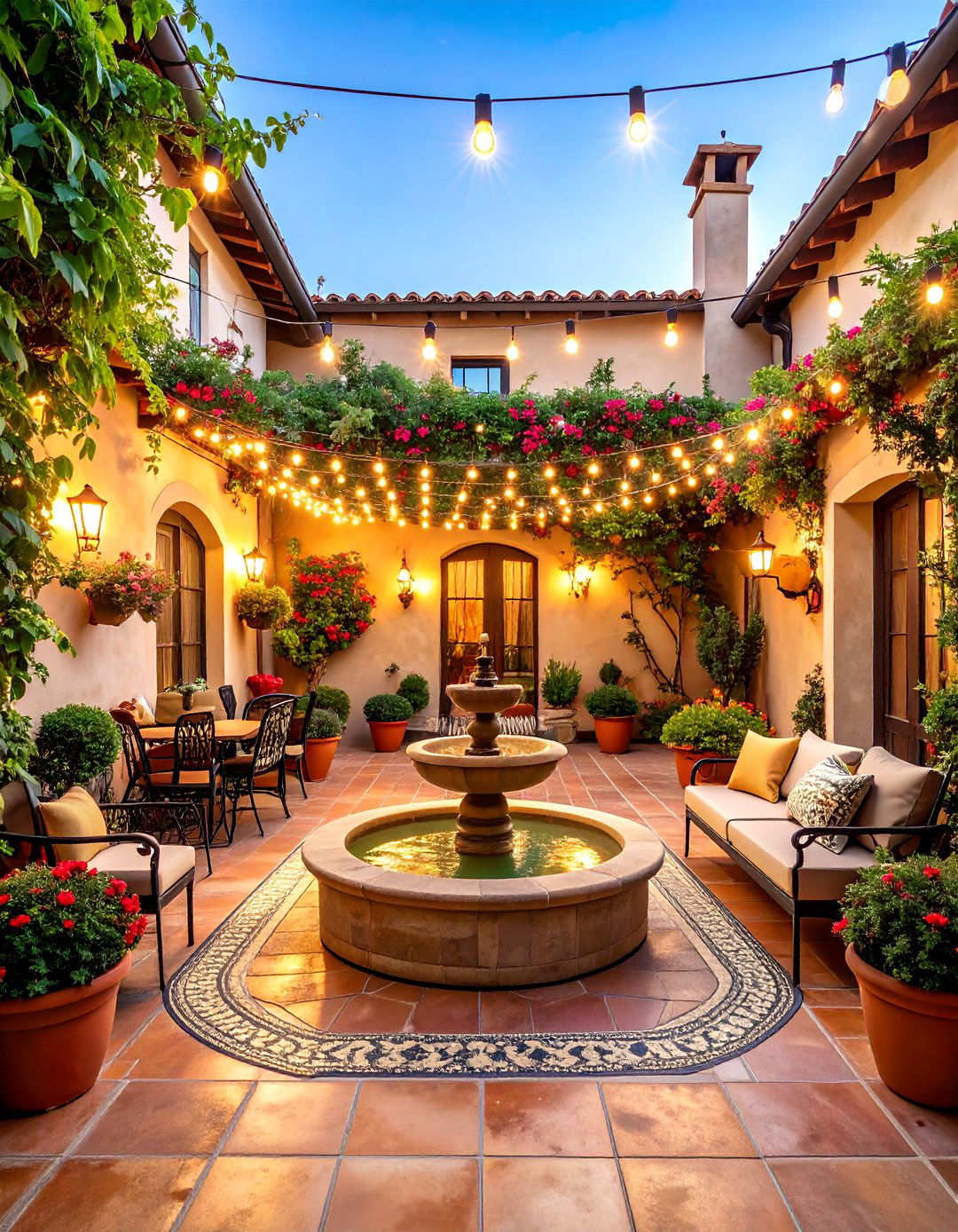 Mediterranean Courtyard Townhouse Patio - 25 townhouse patio ideas