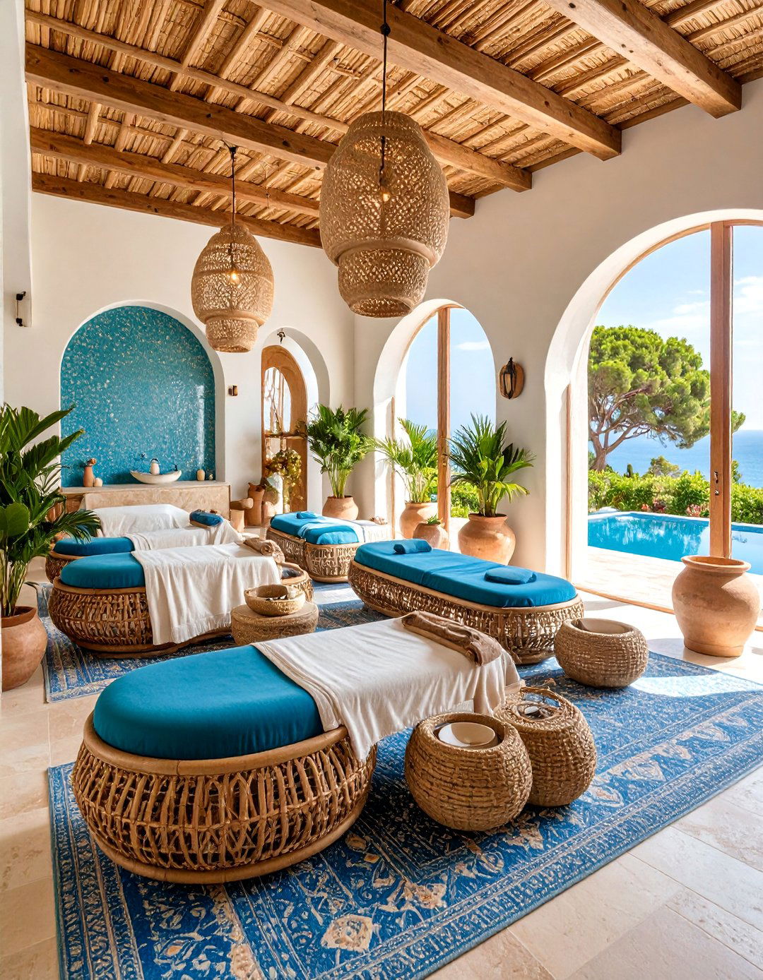 Mediterranean Esthetician Room with Coastal Vibes - 25 Esthetician Room Ideas