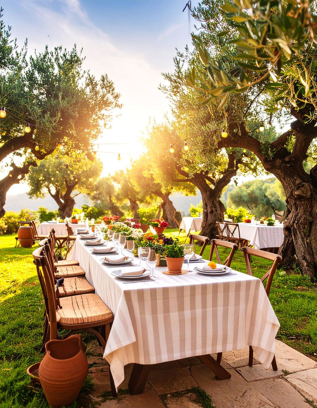 Mediterranean Garden Party with Olive Trees - 25 Garden Party Ideas