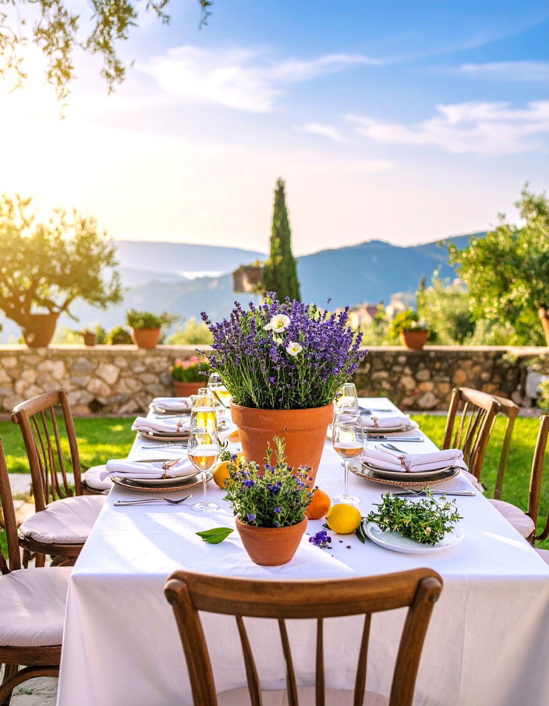 Mediterranean Herb Centerpiece - 25 Flower Centerpiece Ideas