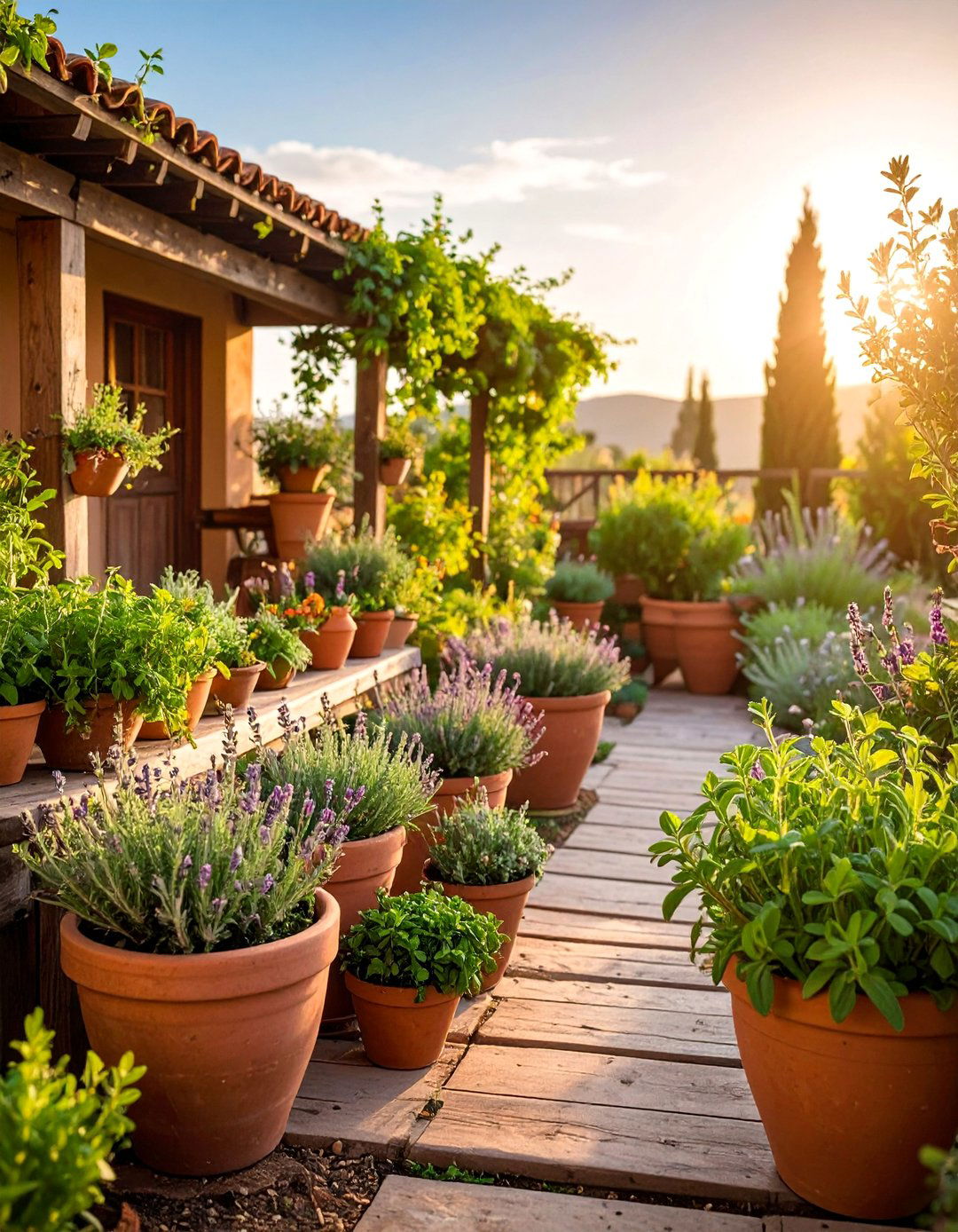 Mediterranean Herb Collection - 25 Vertical Pallet Garden Ideas