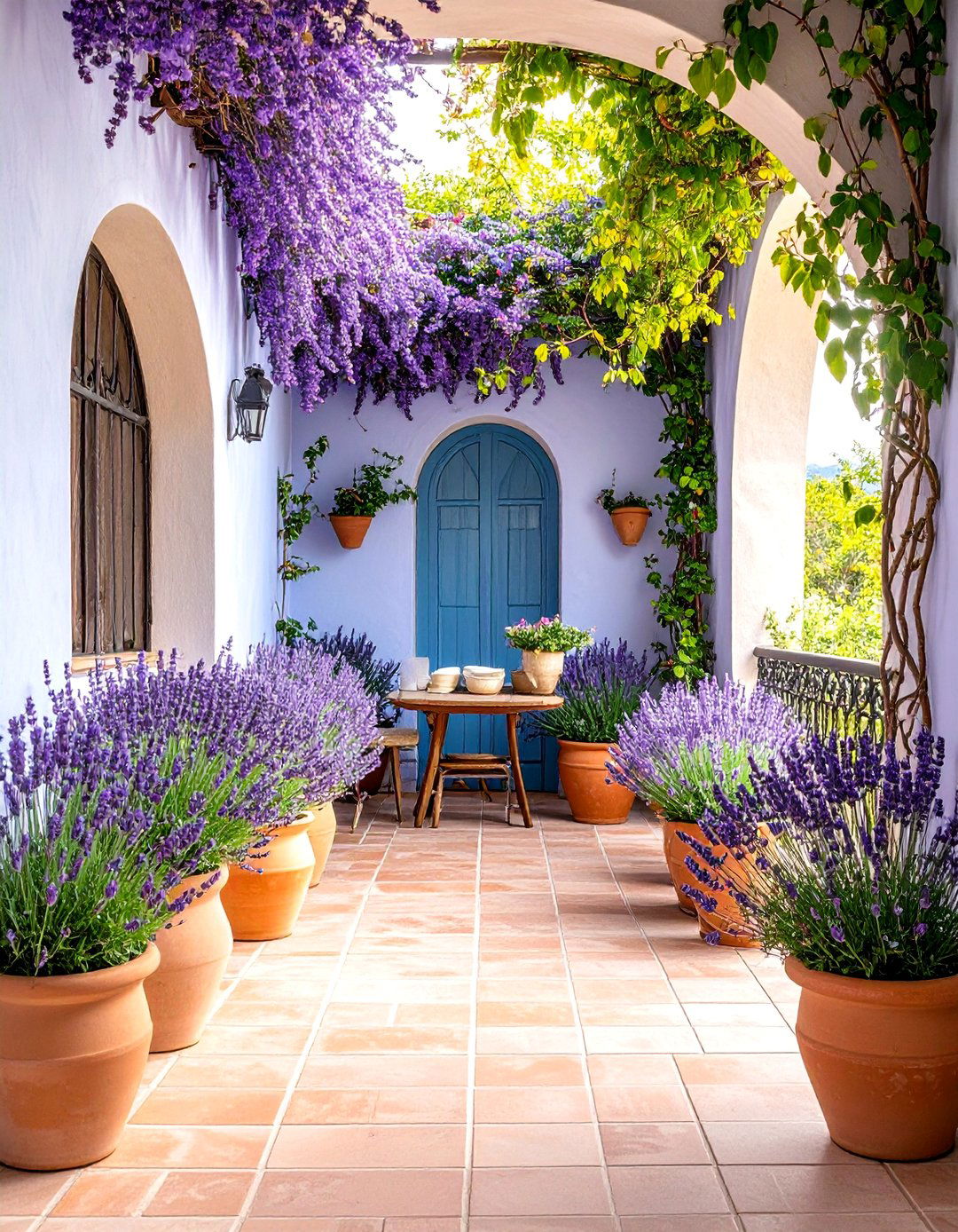 Mediterranean Terrace Laundry Nook - 25 Outdoor Laundry Area Design Ideas