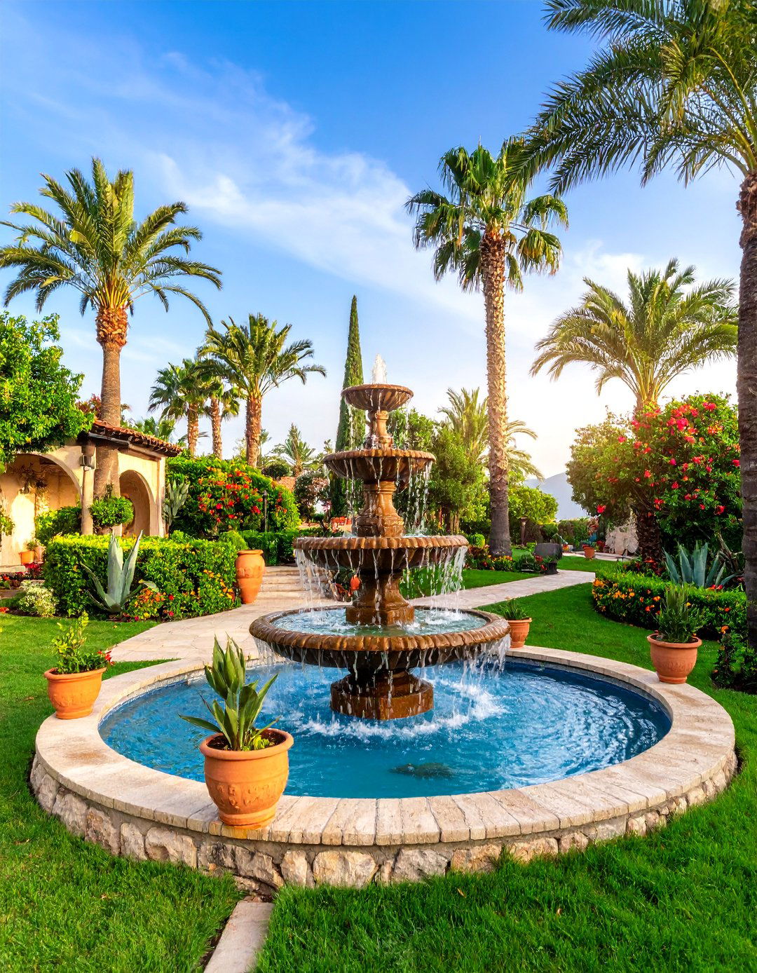 Mediterranean Tropical Fusion Garden - 25 Tropical Garden Ideas