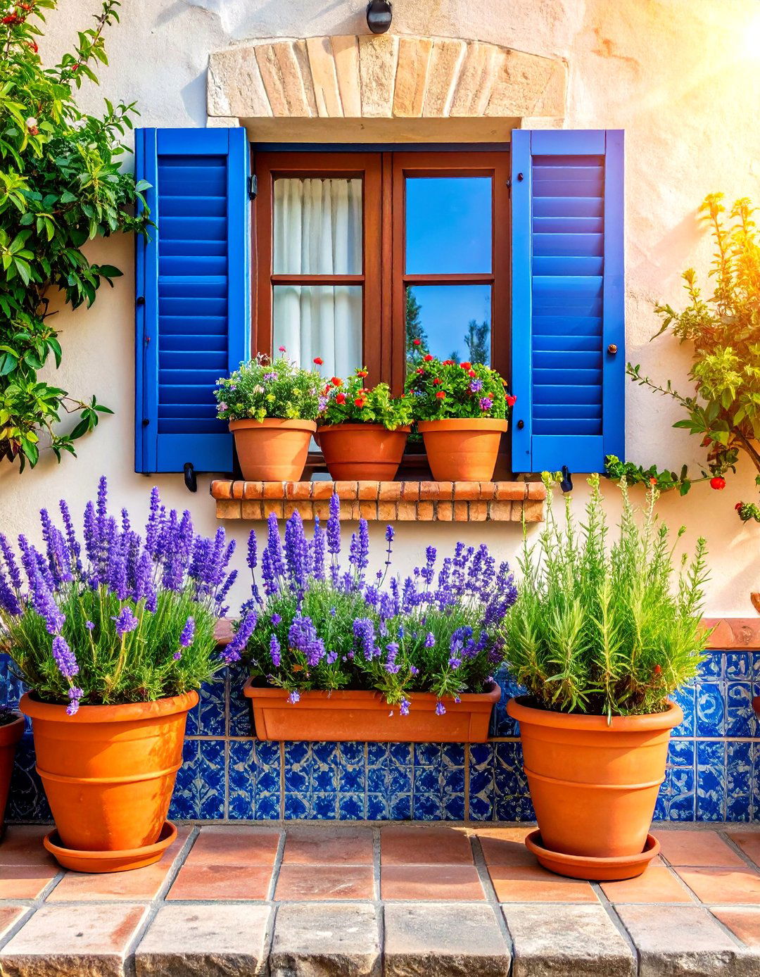 Mediterranean Window Box Flavor - 25 window box ideas