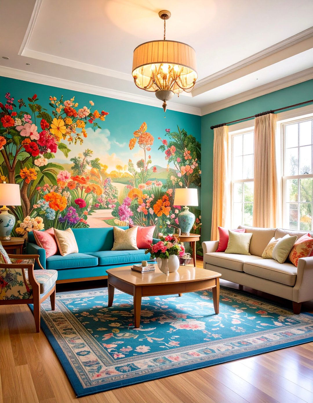 Memory Care Therapeutic Murals - 25 Interactive Murals