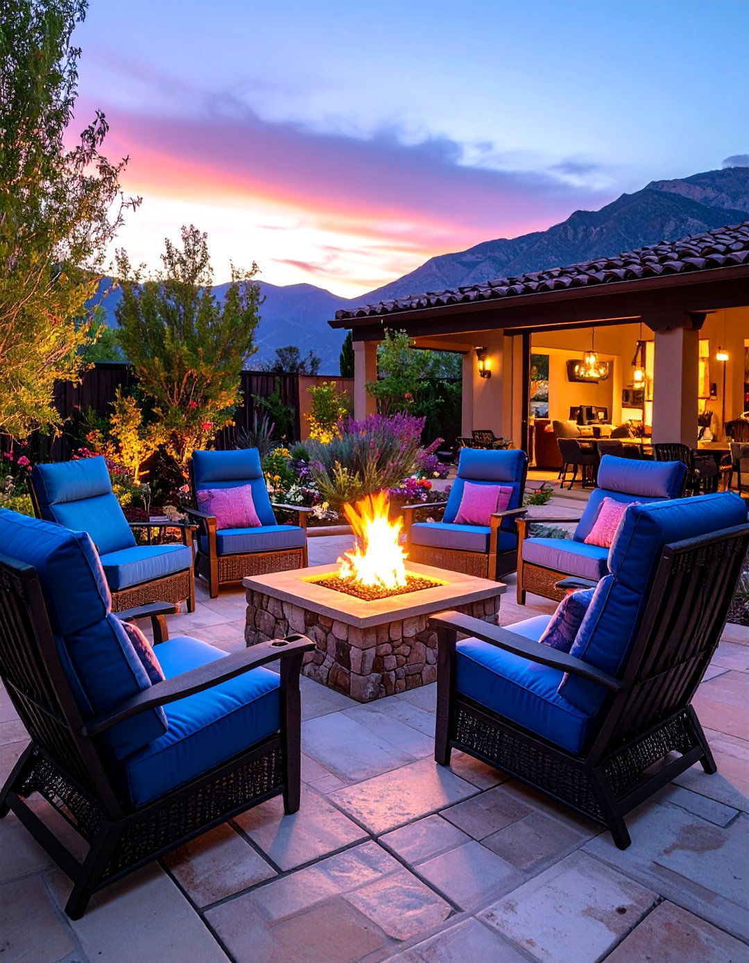 Memory Foam Outdoor Recliners with Weather Covers - 25 Fire Pit Chair Ideas