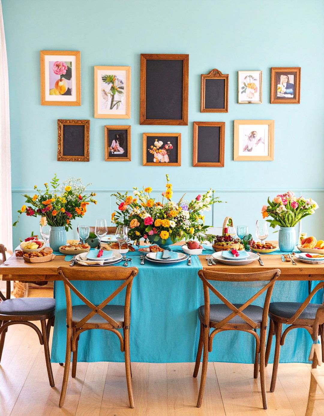 Memory Lane Photo Display Centerpiece - 25 Graduation Centerpiece Ideas