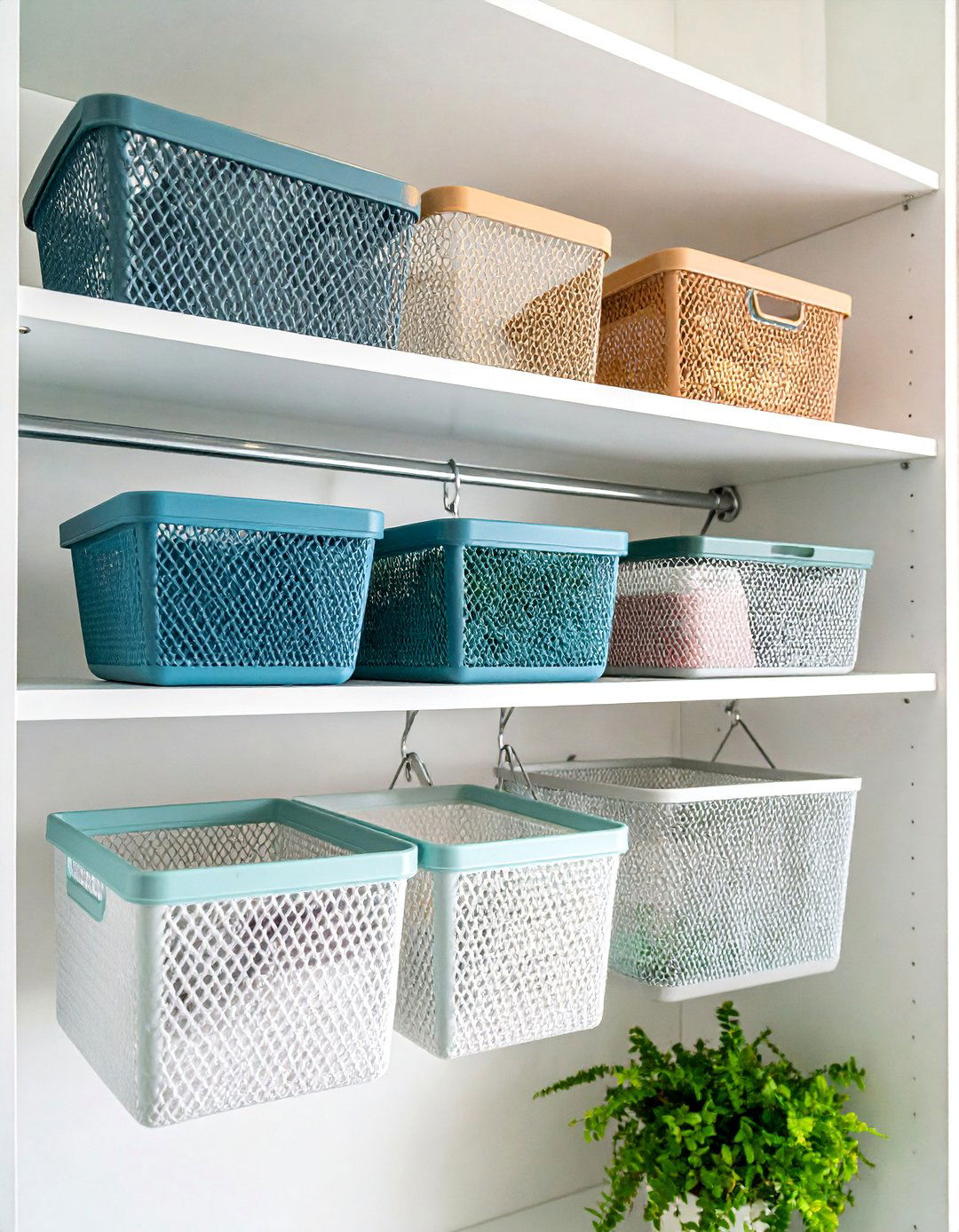 Mesh Hanging Organizer with Breathable Compartments - 25 Bra Storage Ideas