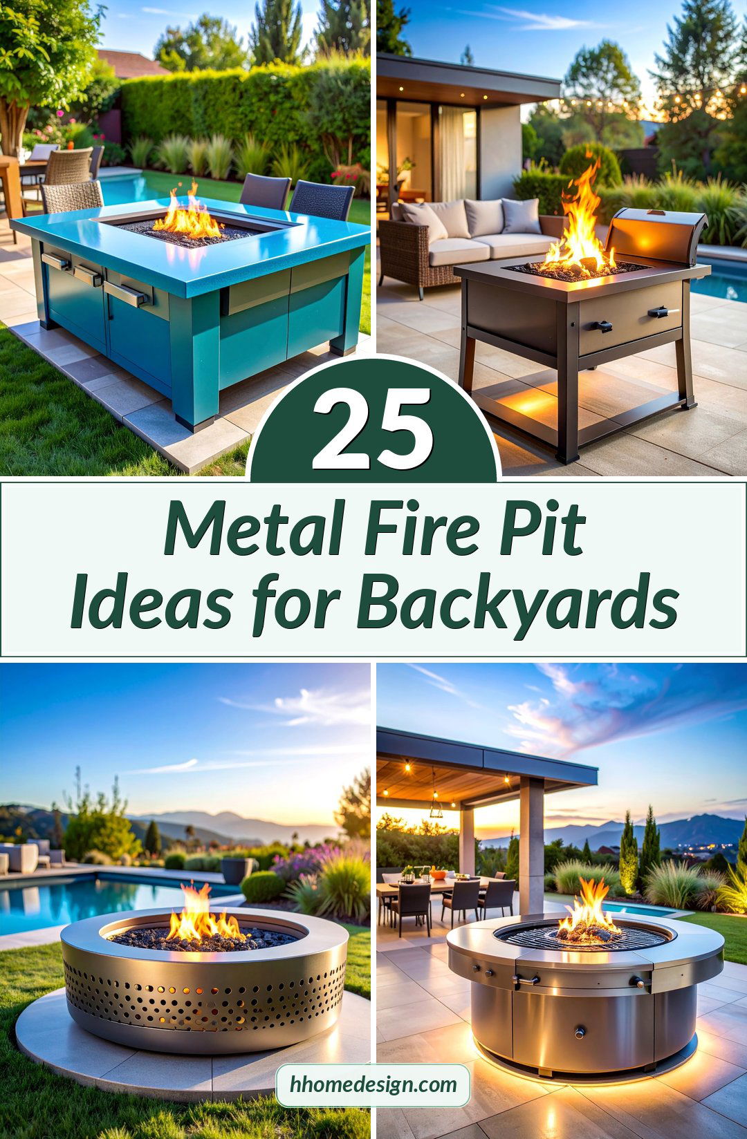 25 Metal Fire Pit Ideas for Backyards