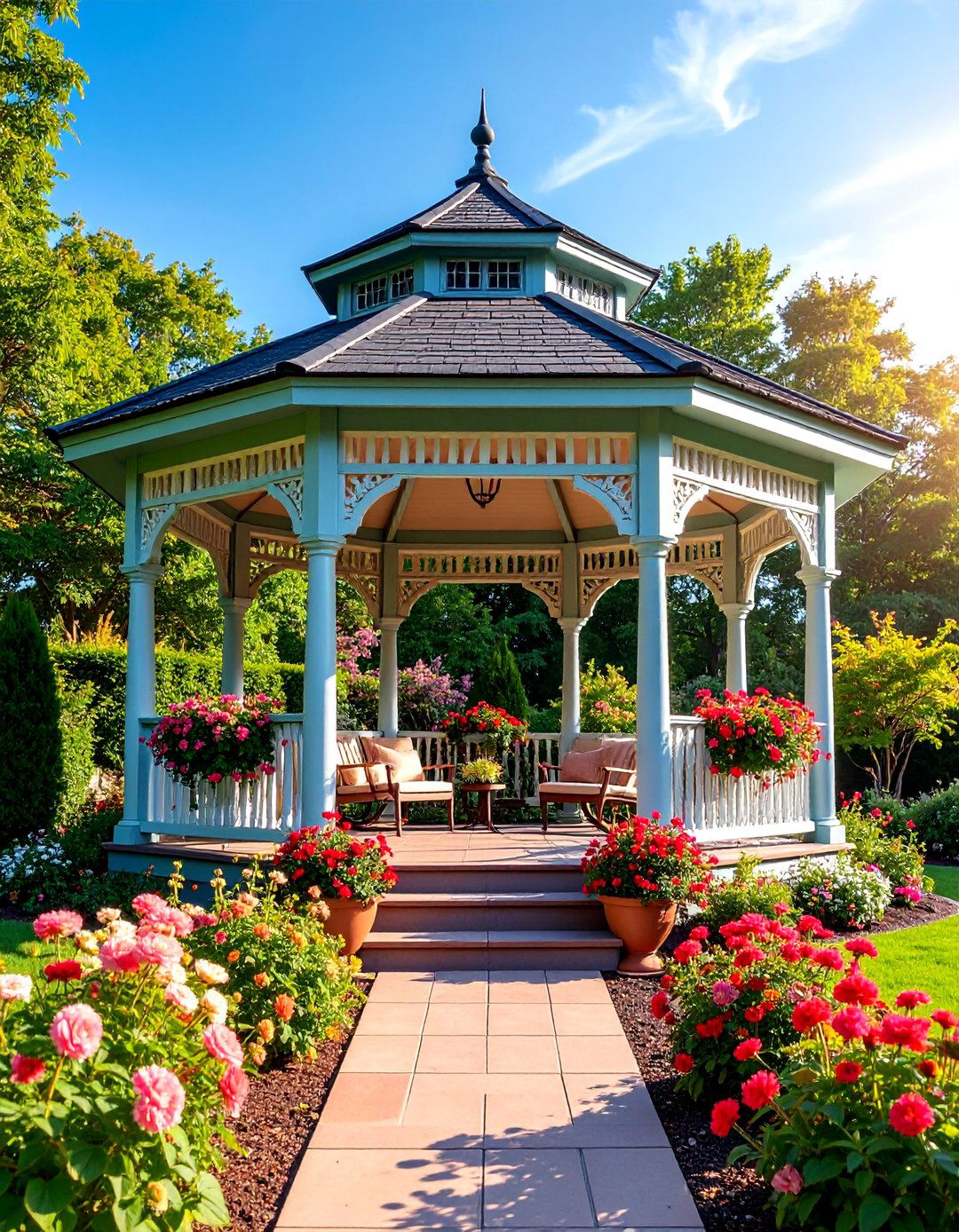 Metal Gazebo Style Porch Roof - 25 Metal Roof Porch Design Ideas