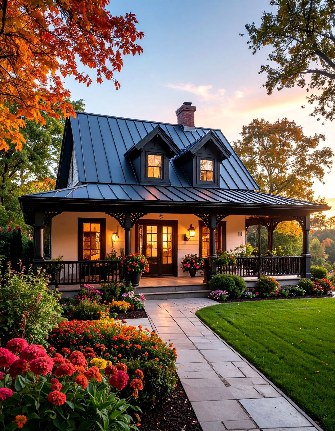 Metal Mansard Porch Roof - 25 Metal Roof Porch Design Ideas