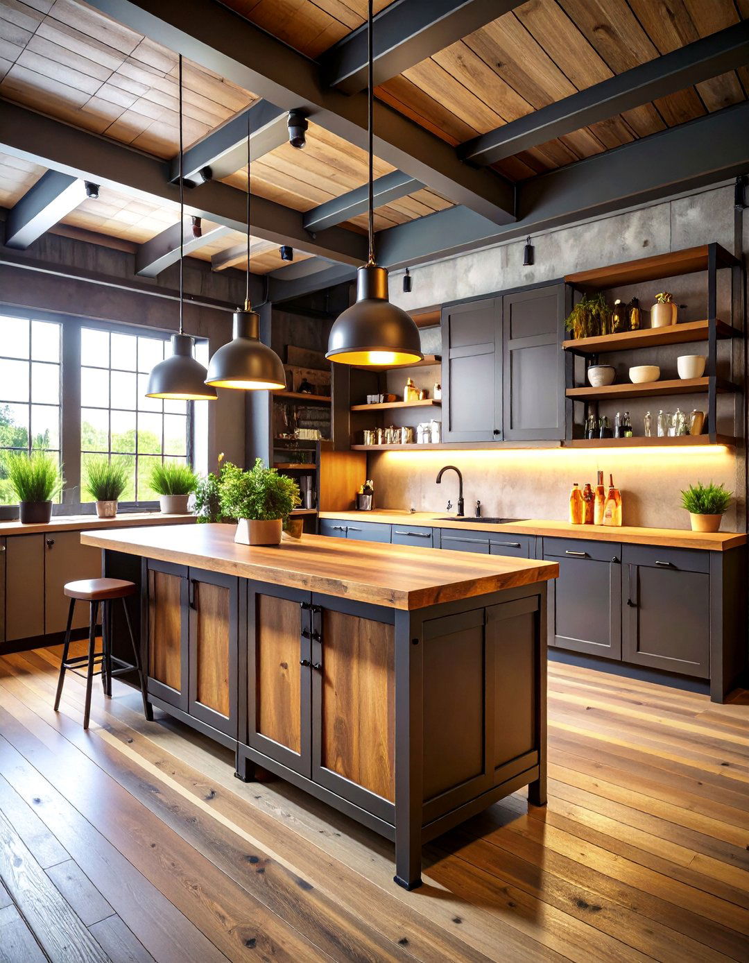 Metal Storage Cabinet Bar with Industrial Style - 25 Home Bar Ideas On A Budget