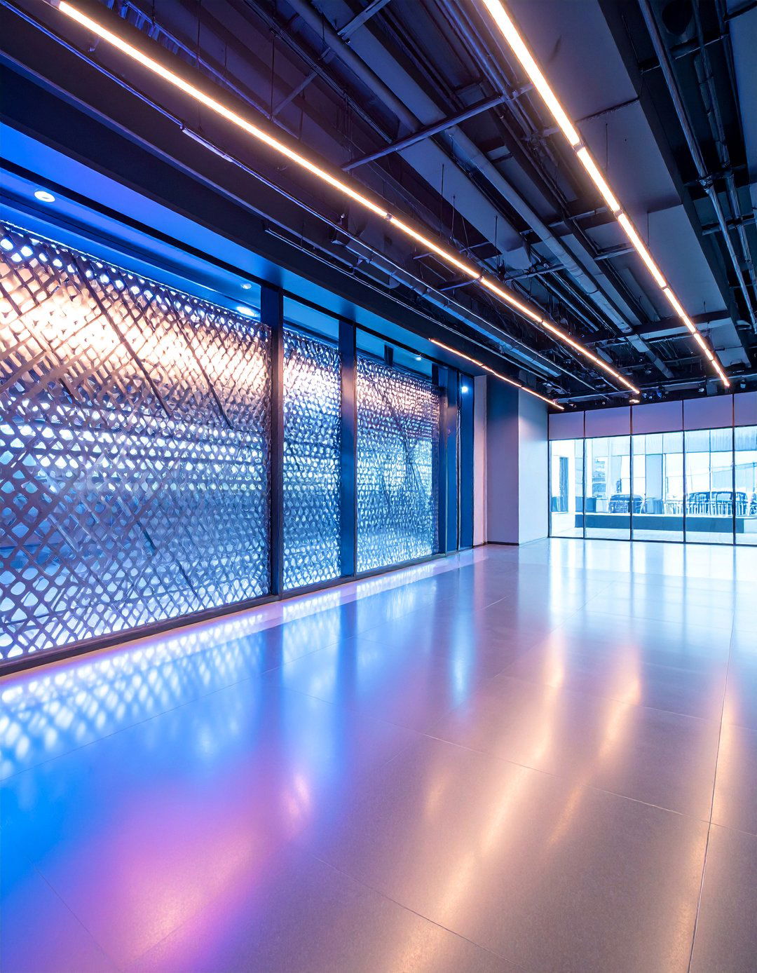 Metallic Mesh Industrial Luxury - 25 Office Wallpaper Ideas