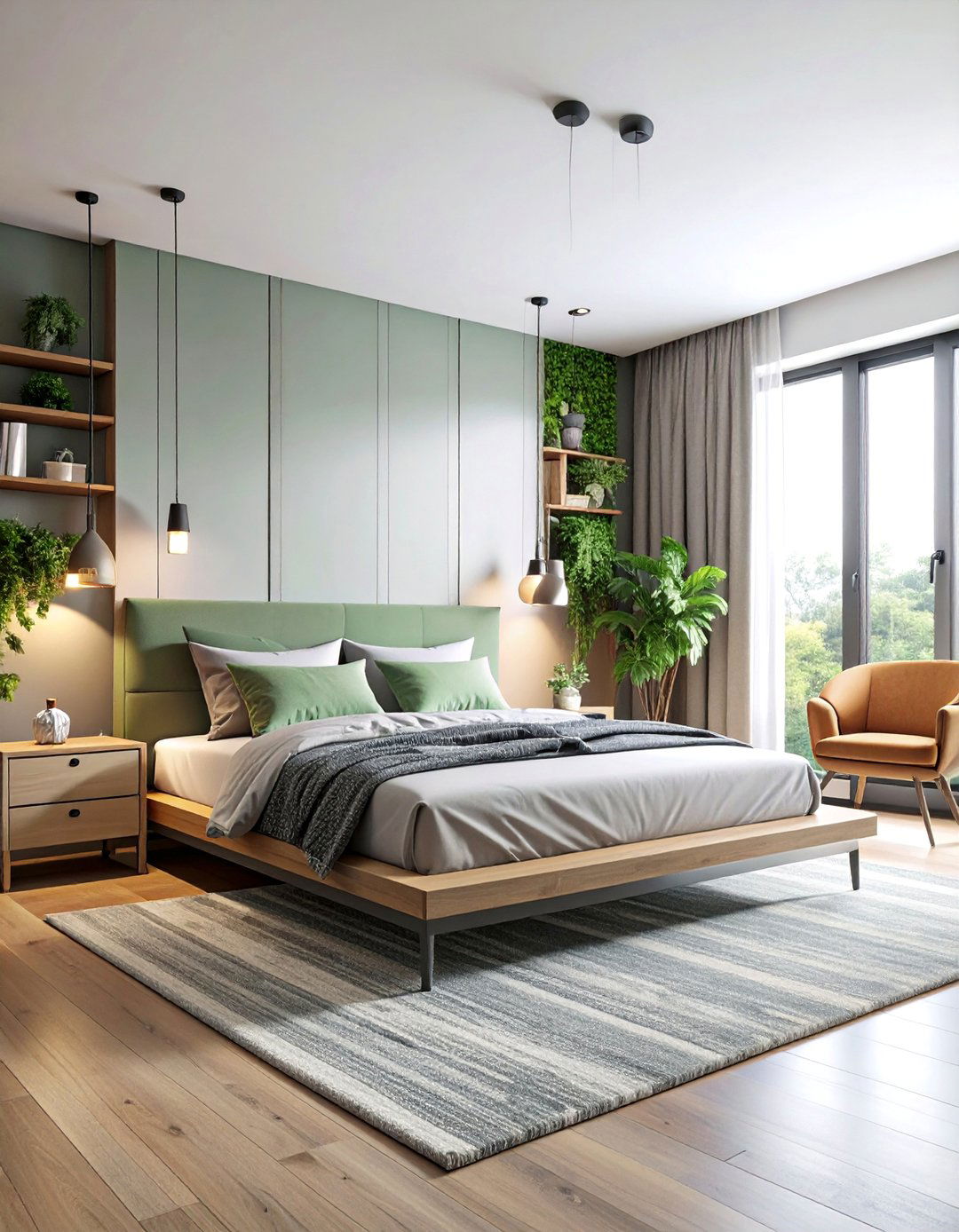 Metro Bedroom with Platform Bed - 25 Metro Style Interior Design Ideas
