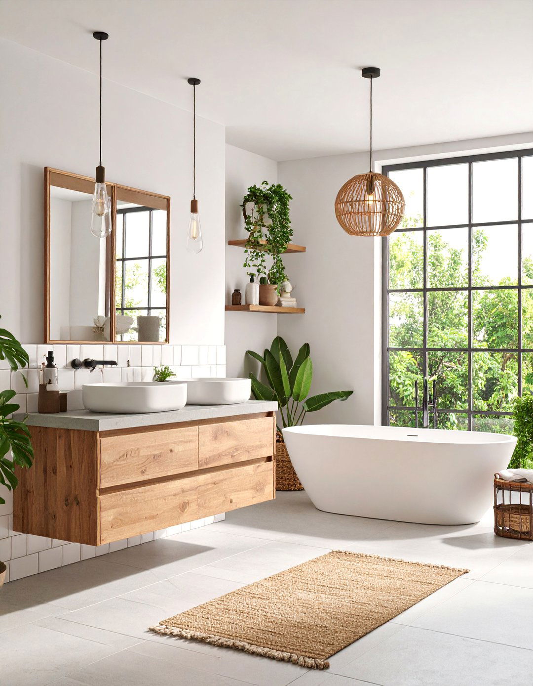 Metro Style Bathroom with Subway Tiles - 25 Metro Style Interior Design Ideas